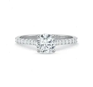 1/2 Diamond Band Engagement Ring Setting