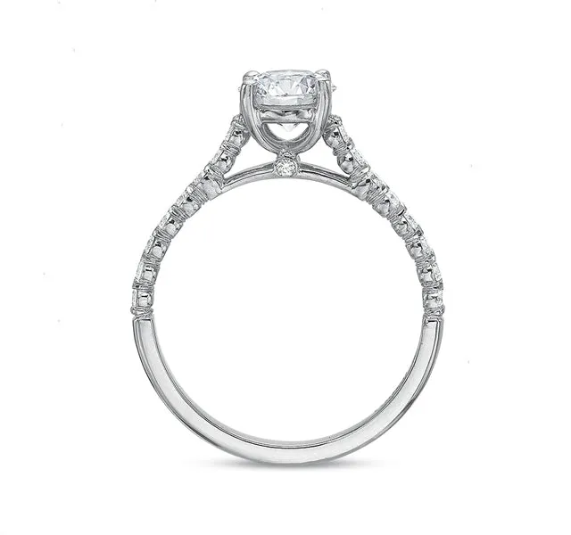 1/2 Diamond Band Engagement Ring Setting