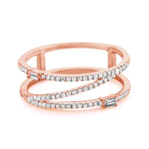 14k Rose Gold Diamond Ring