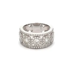 2ct 14k White Gold Diamond Wedding Band