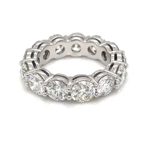 6.85ct Platinum Diamond Eternity Band