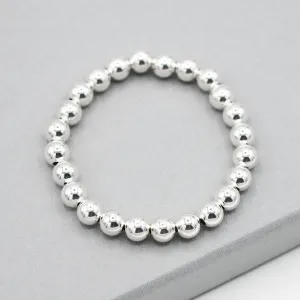 8mm Sterling Silver Bracelet