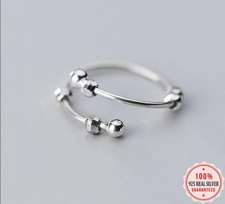 925 Sterling Silver anti anxiety ring