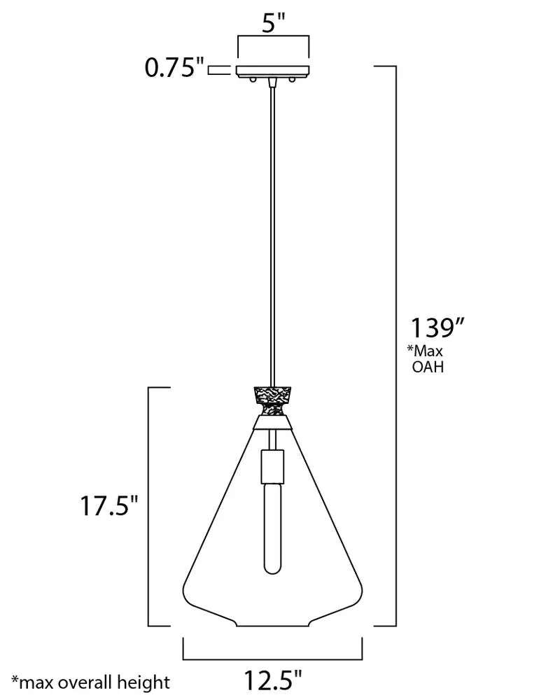 Abbott 12.5" Single Light Pendant in Weathered Oak and Antique Brass