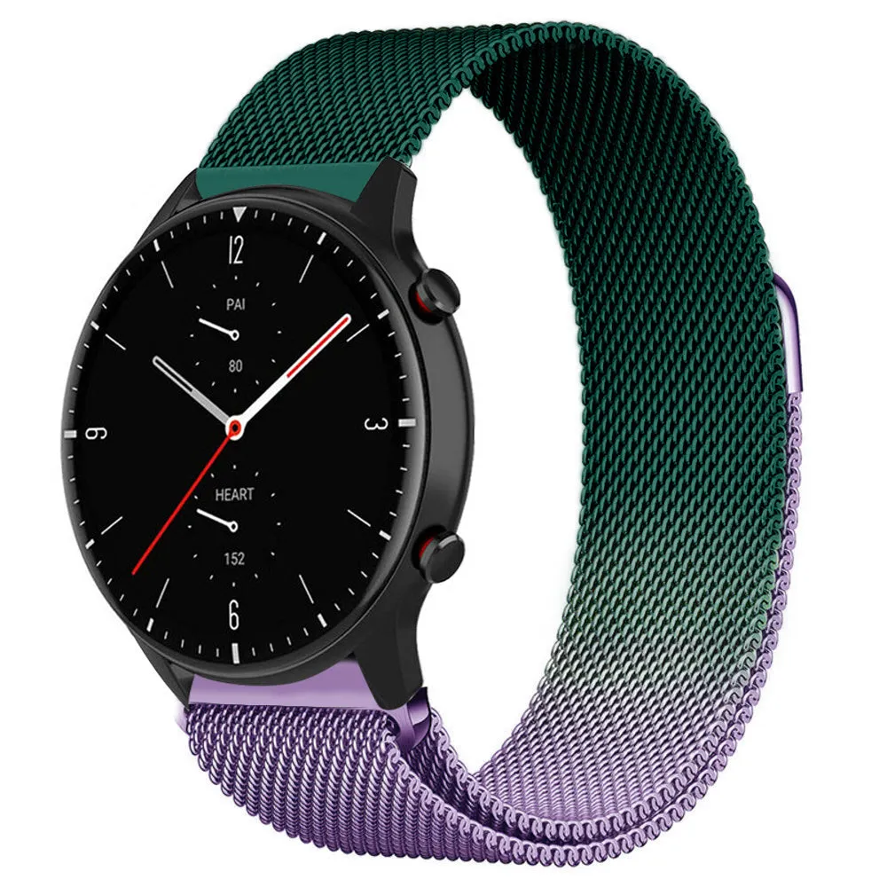 Amazfit GTR 2 Milanese Strap (Purple/Green)