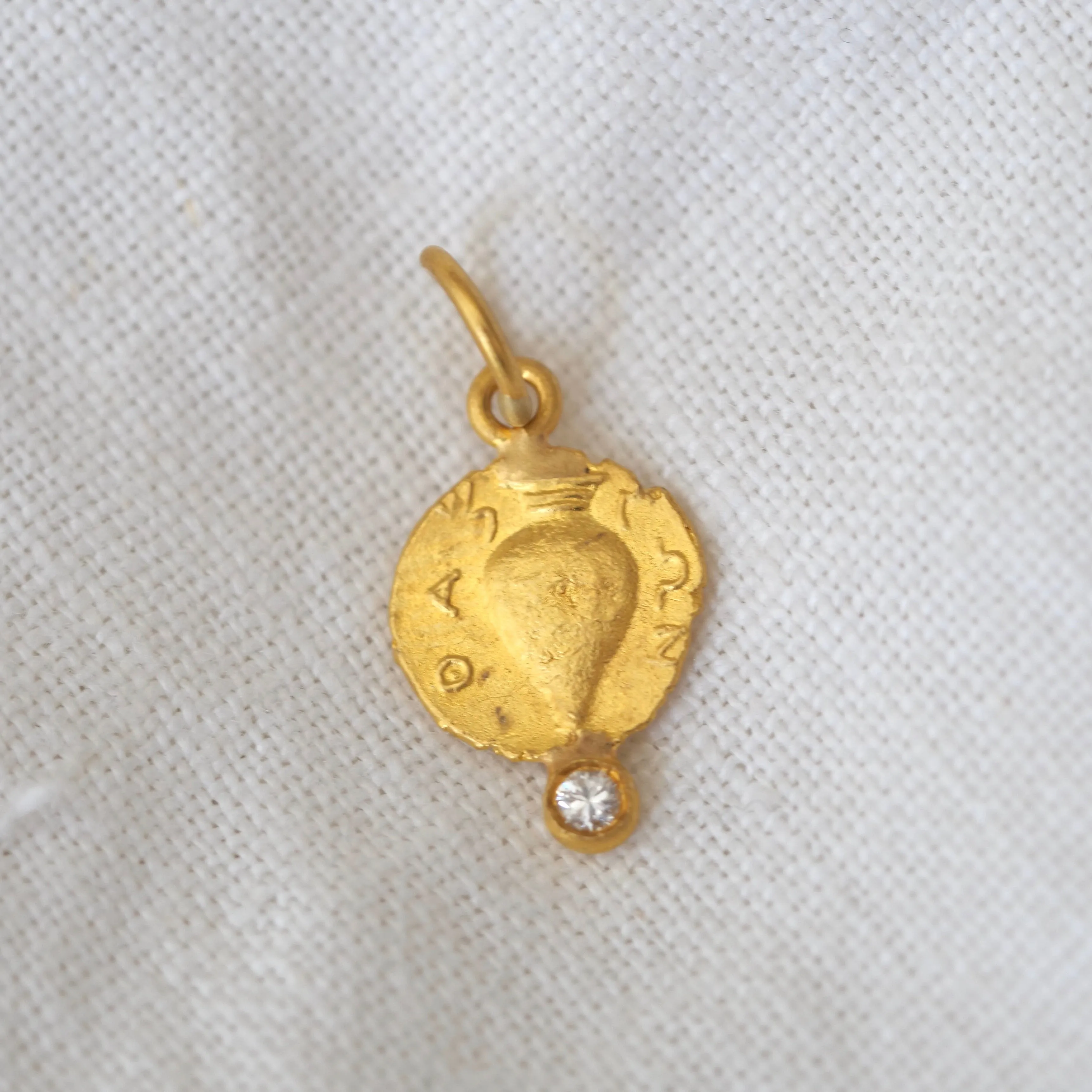 Amphora and Dionysus Pendant