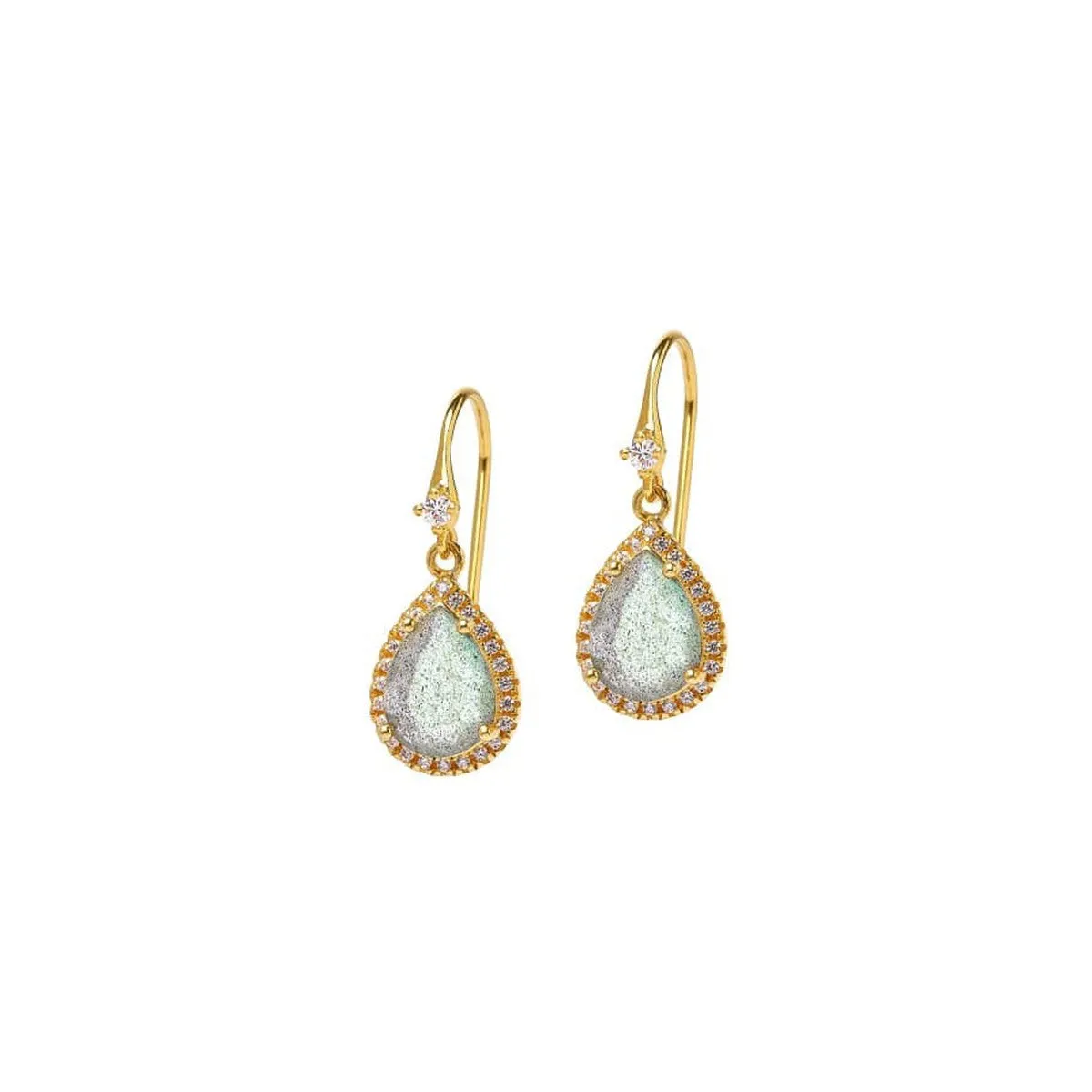 Antonia Labradorite Drop Earrings - 1550007616