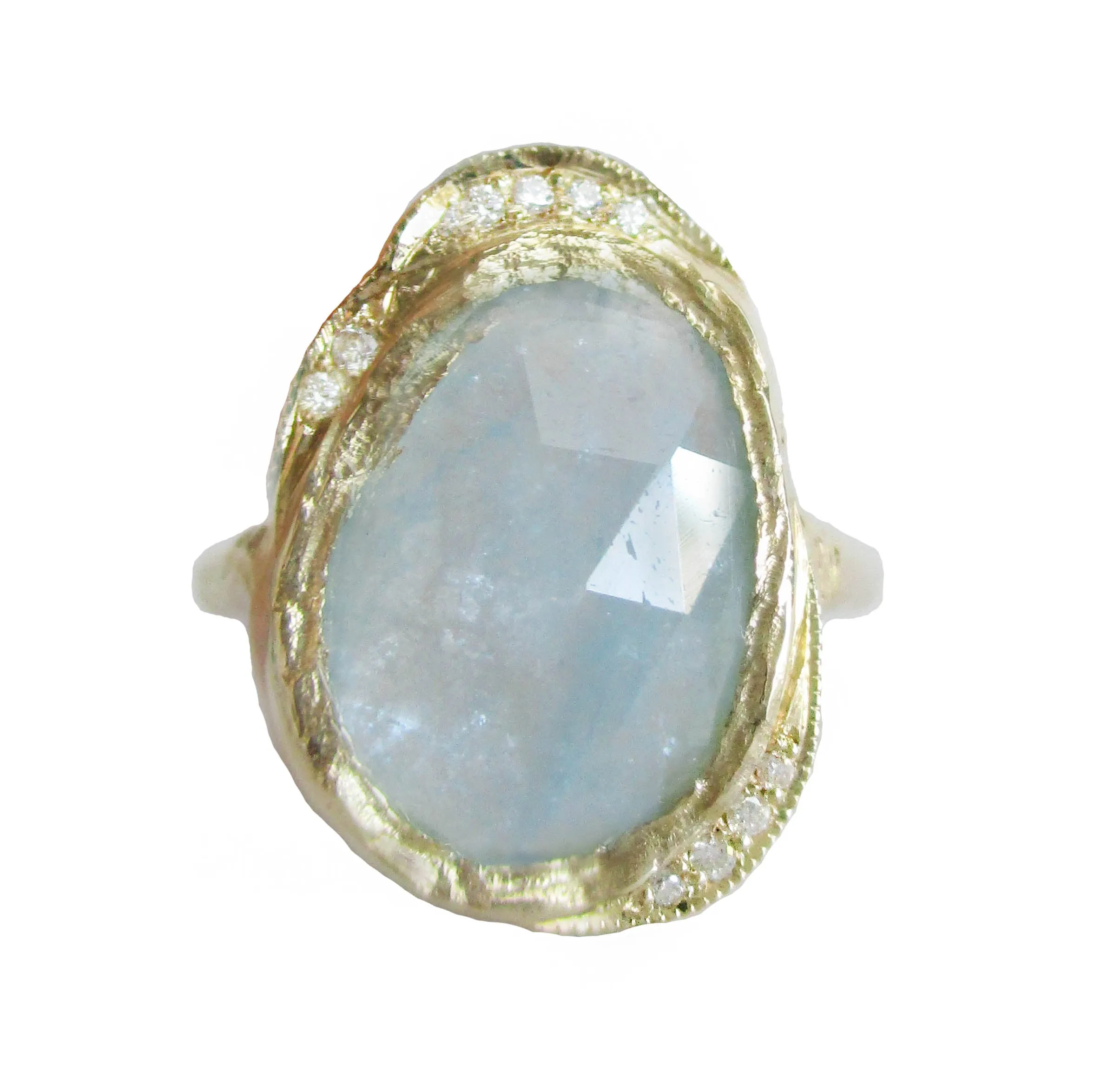 Aquamarine Hidden Cove Ring