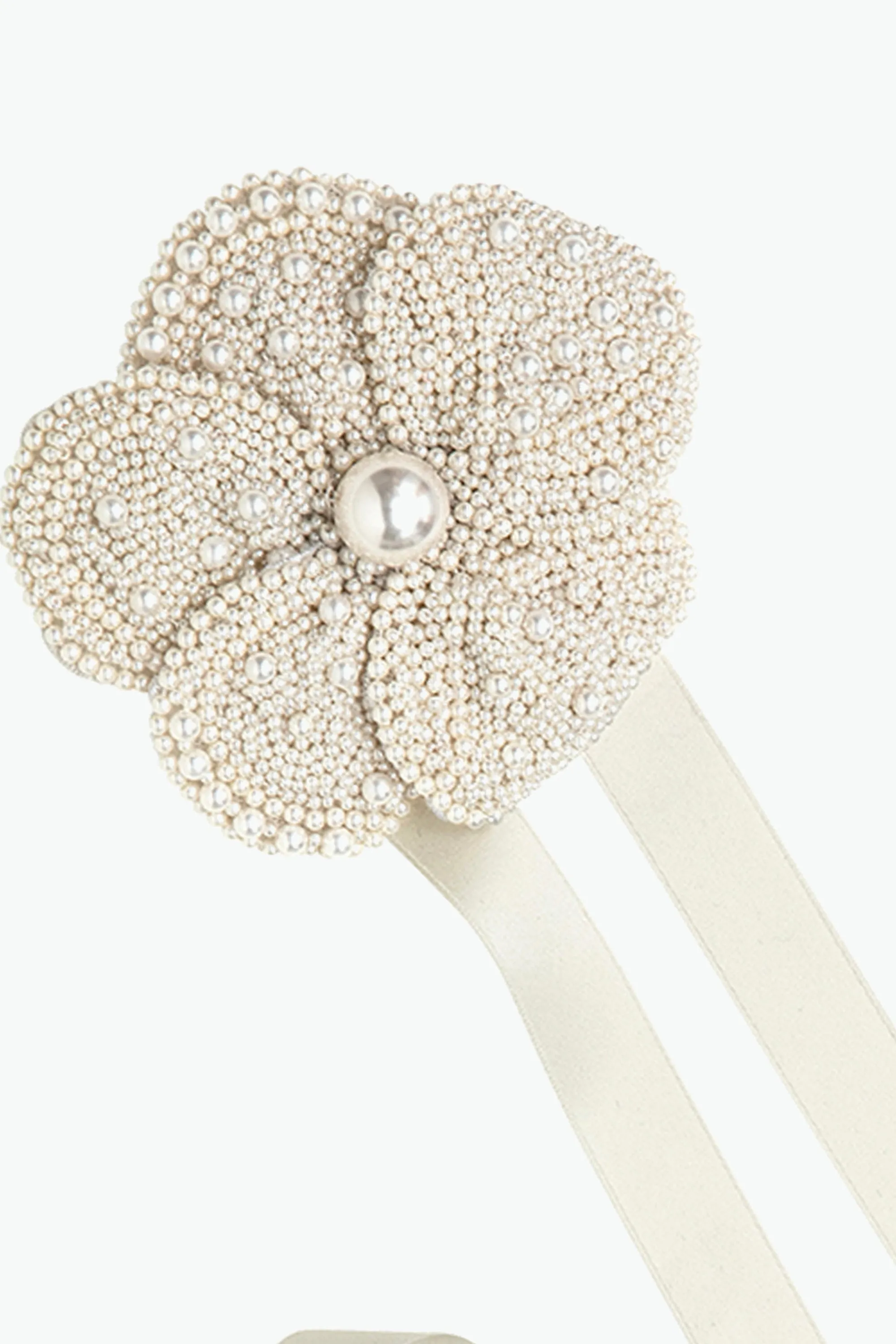 Bethany Ribbon Tie -- Cream