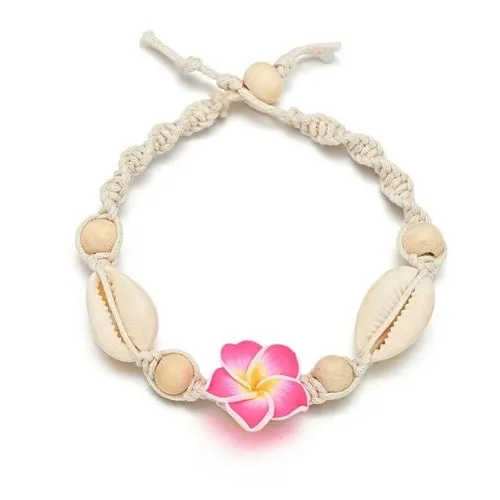 Bohemian Anklet Beach Anklet Hand woven Wooden Beads Soft Ceramic