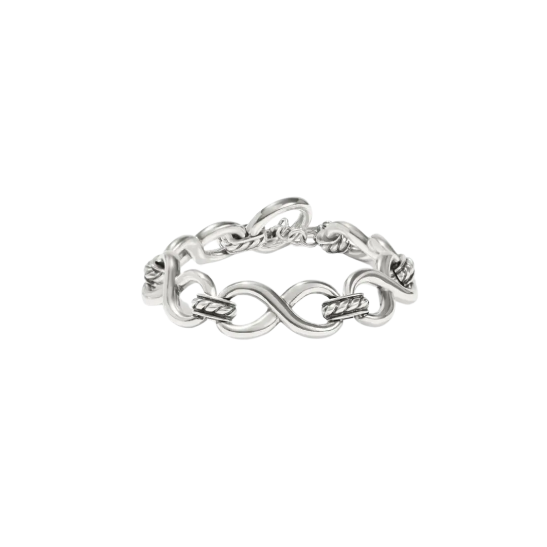 Brighton Women's Interlok Infinity Silver Bracelet