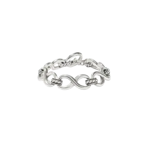 Brighton Women's Interlok Infinity Silver Bracelet