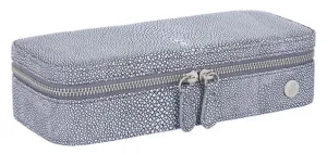 Caramia Reece Stingray Jewellery Case With Zip | Grey