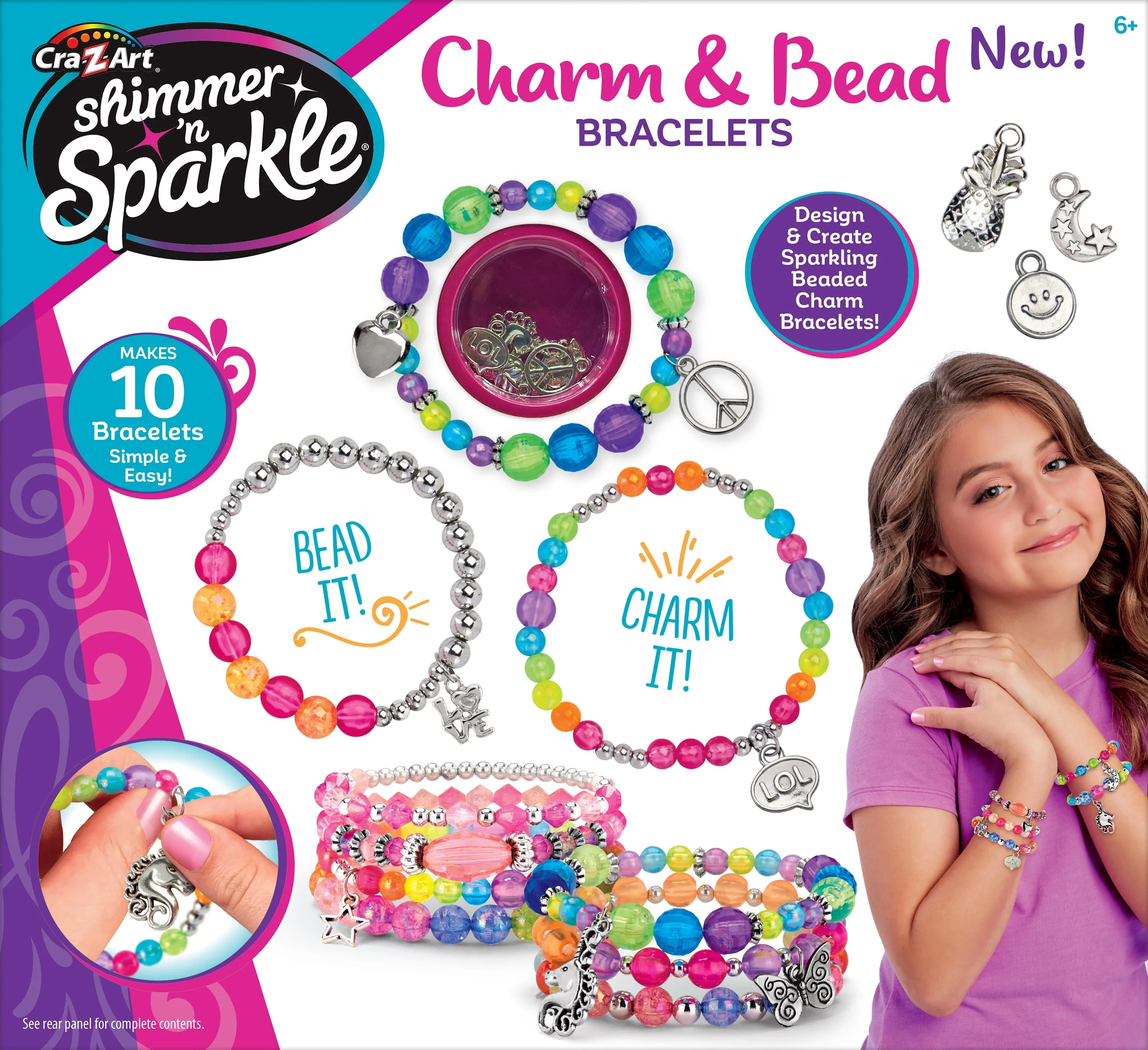 Cra-Z-Art Shimmer 'N Sparkle Charm & Bead Bracelets