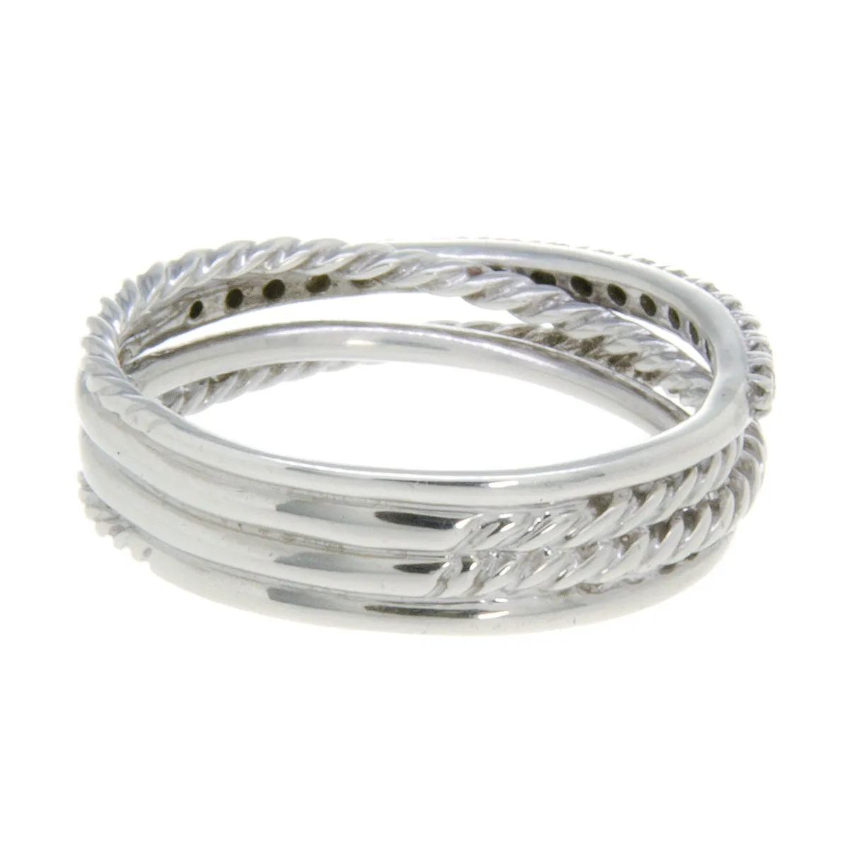 David Yurman Crossover Ring with Diamonds