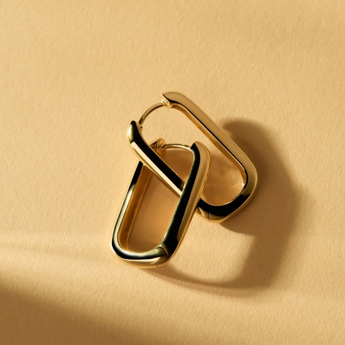 Elemental Yellow Gold Hoop Earring