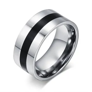 Fashion Men's Titanium Steel Finger Rings Men's Party Jewelry Wedding Engagement Rings