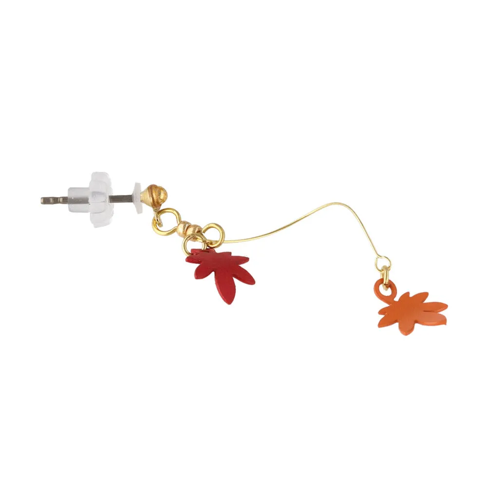 Floating Double Momiji Earrings