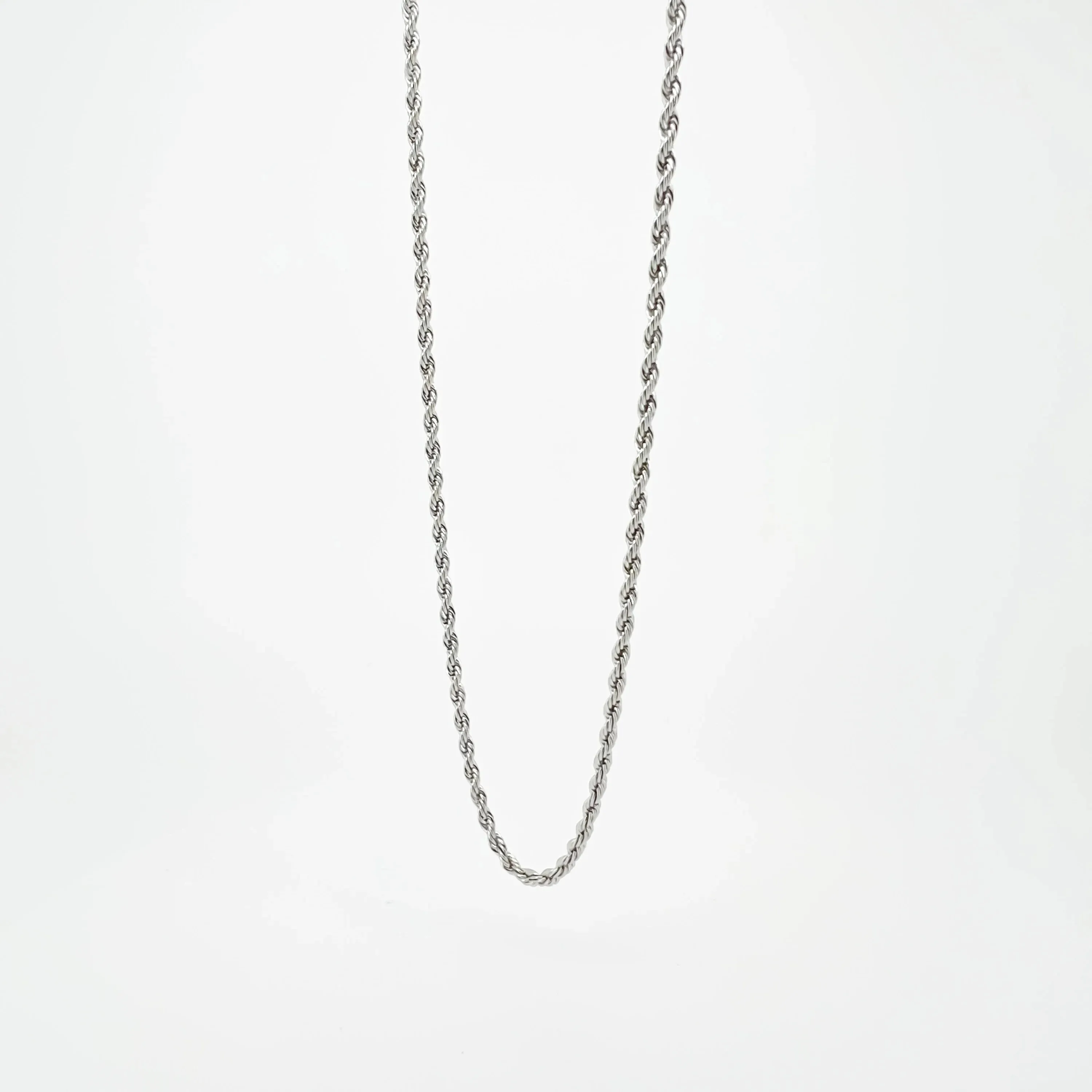 Grady Silver-tone Rope Chain Necklace