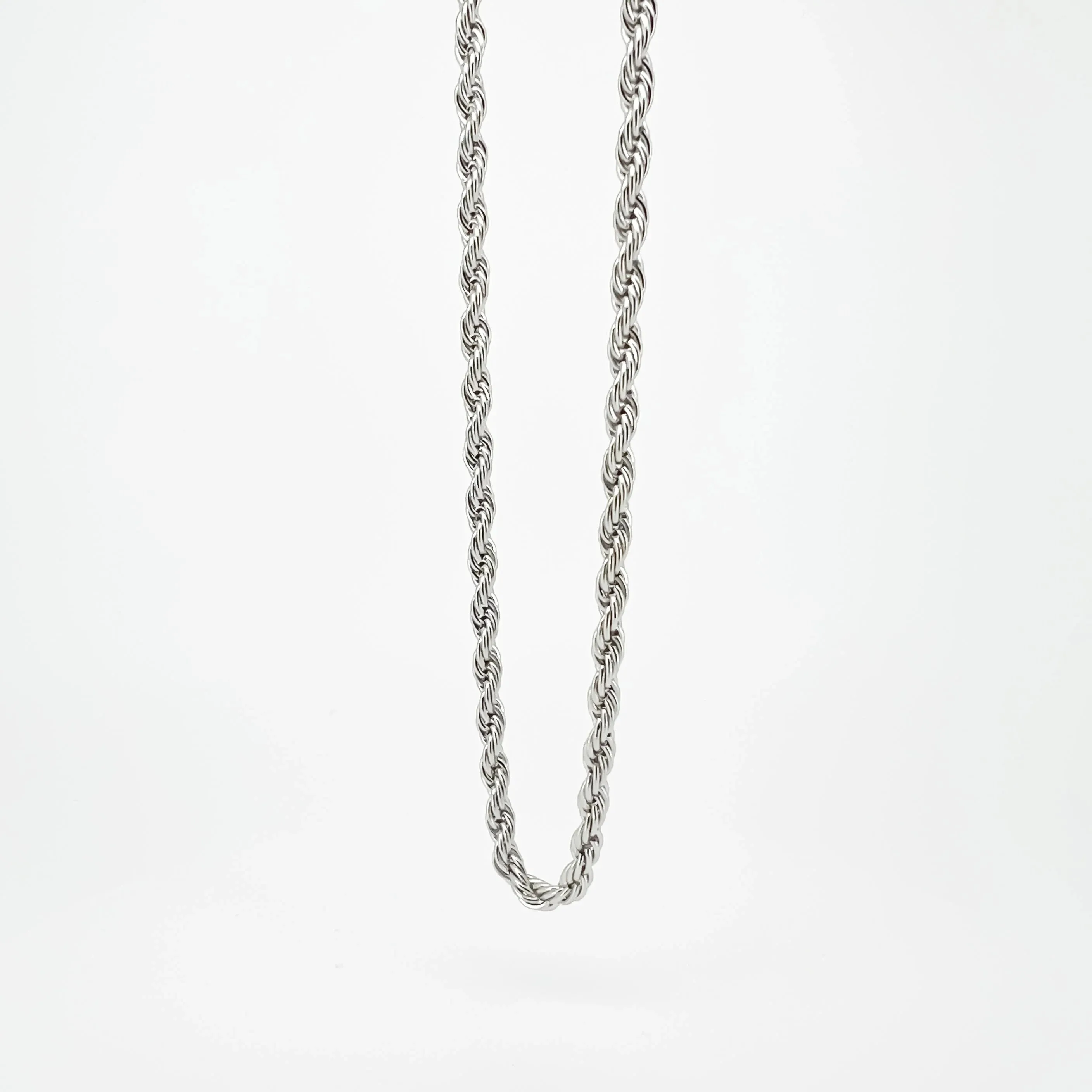 Grady Silver-tone Rope Chain Necklace