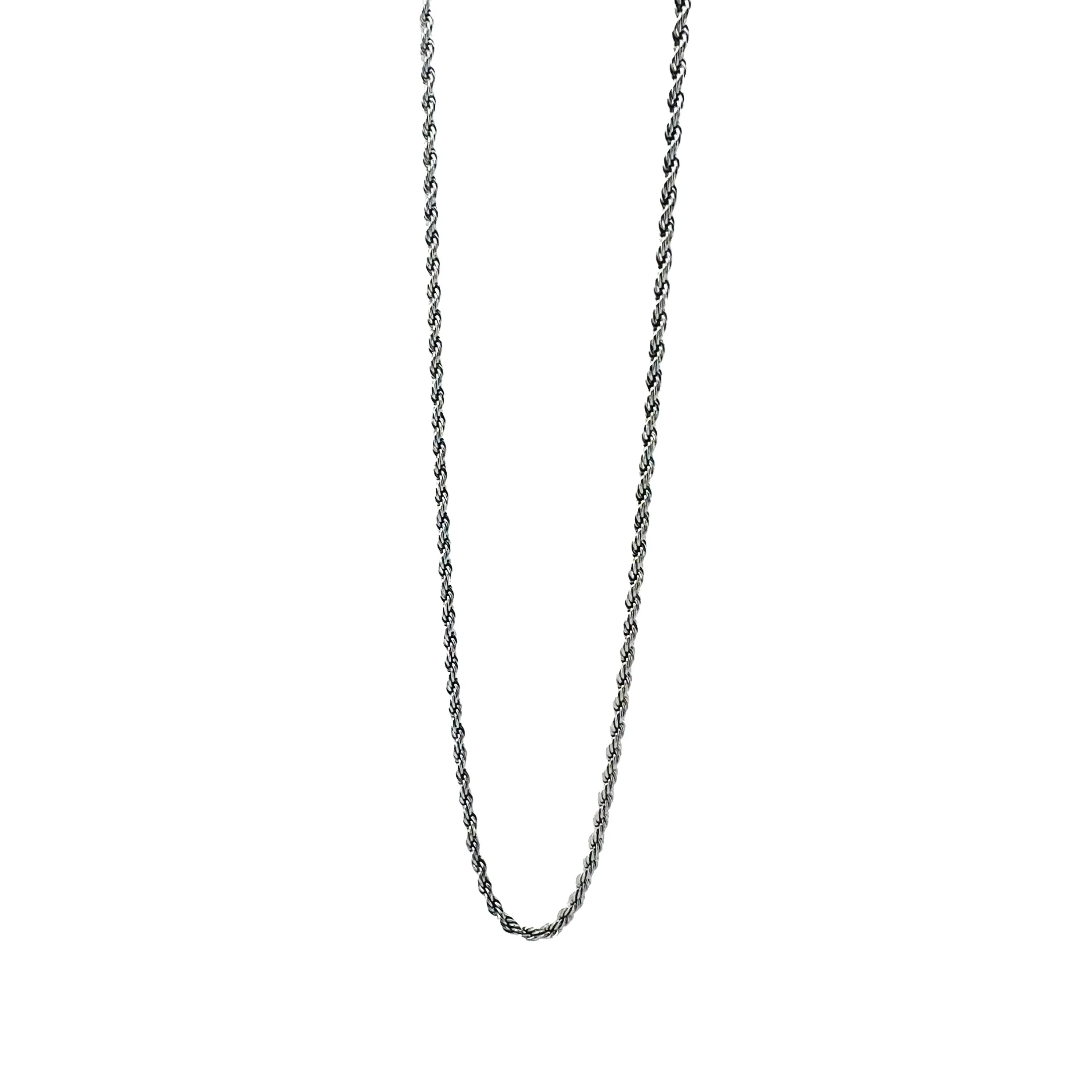 Grady Silver-tone Rope Chain Necklace