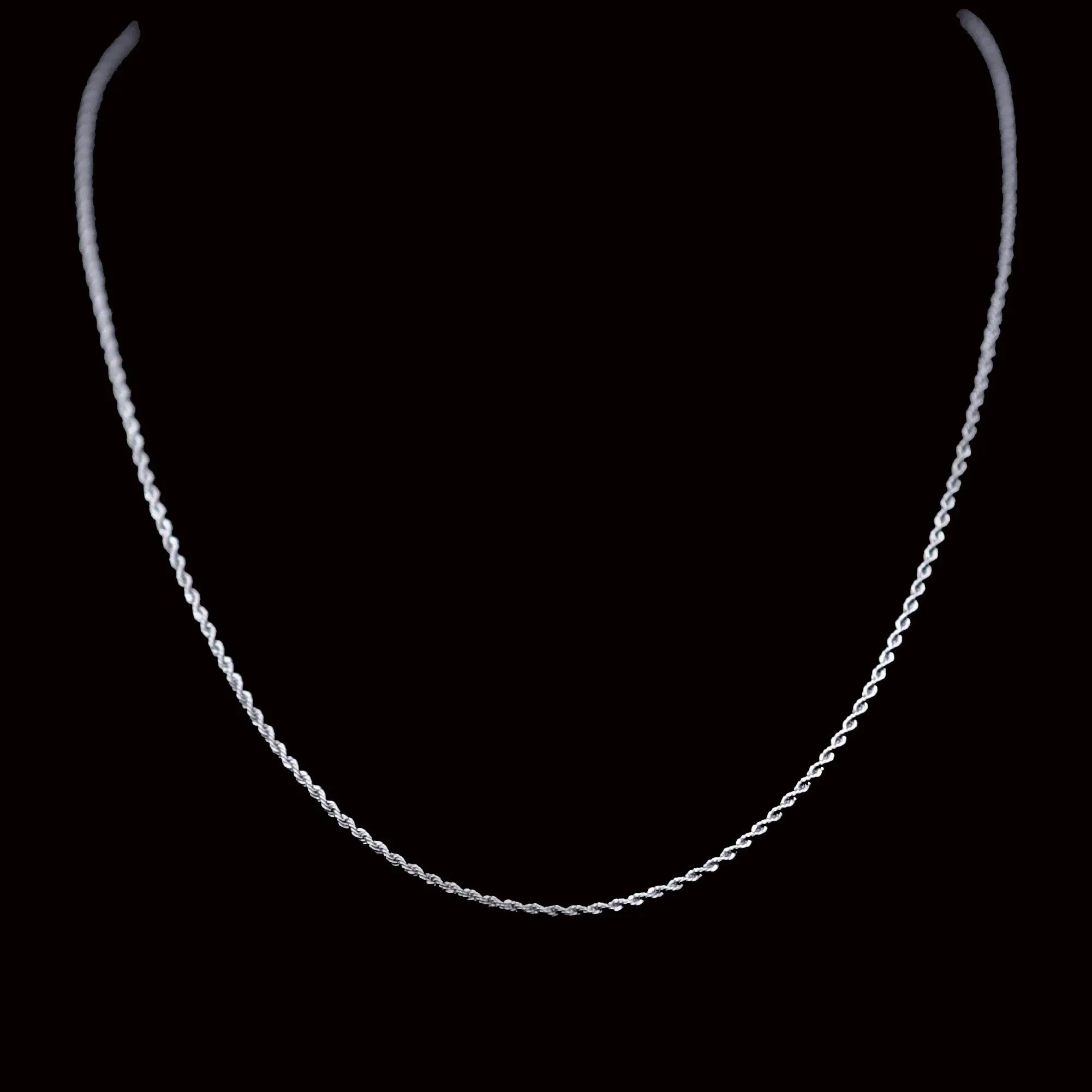 Grady Silver-tone Rope Chain Necklace