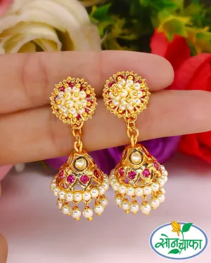 IMPRESSIVE PEARL JHUMKI