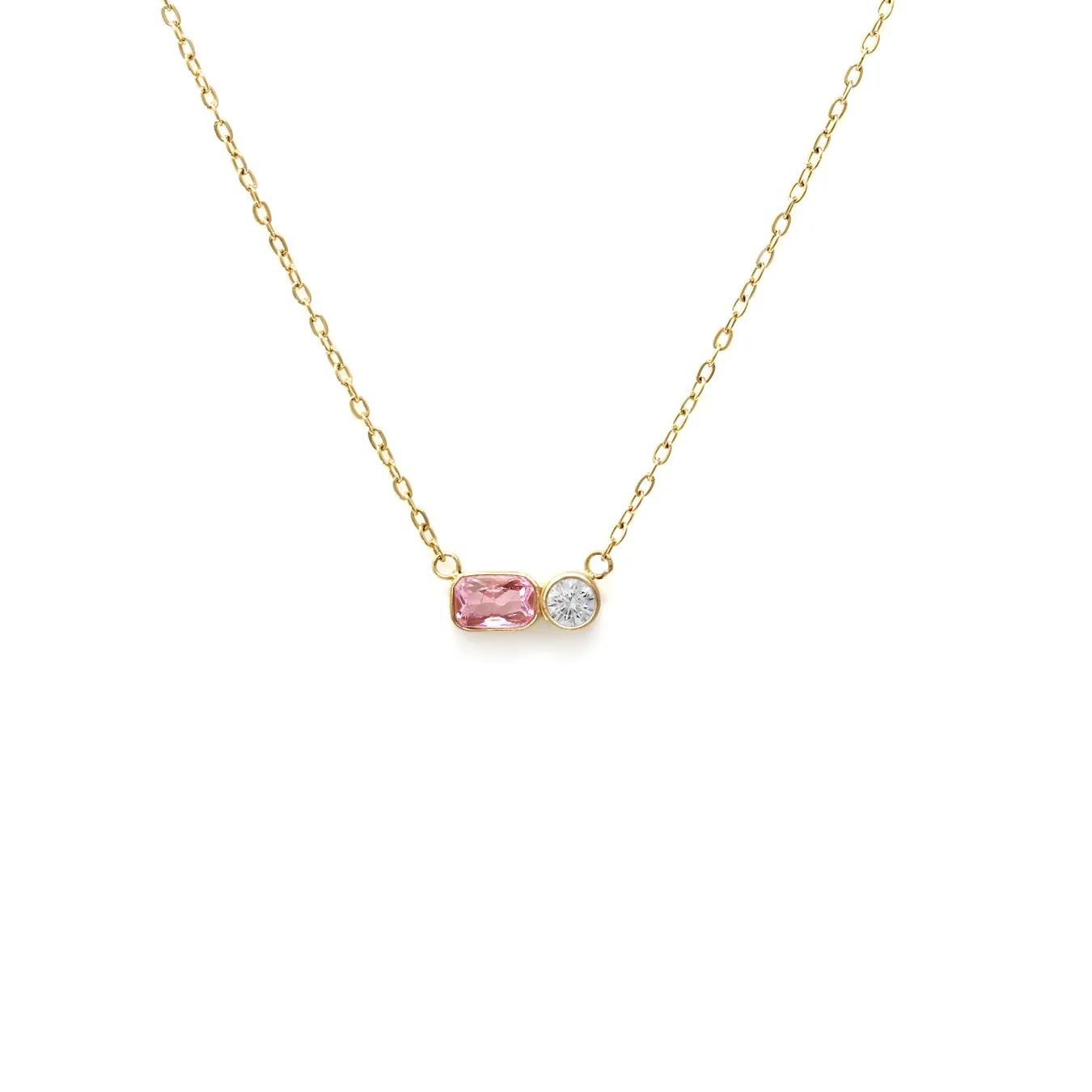 June Pearl Birthstone Necklace - Yellow Gold