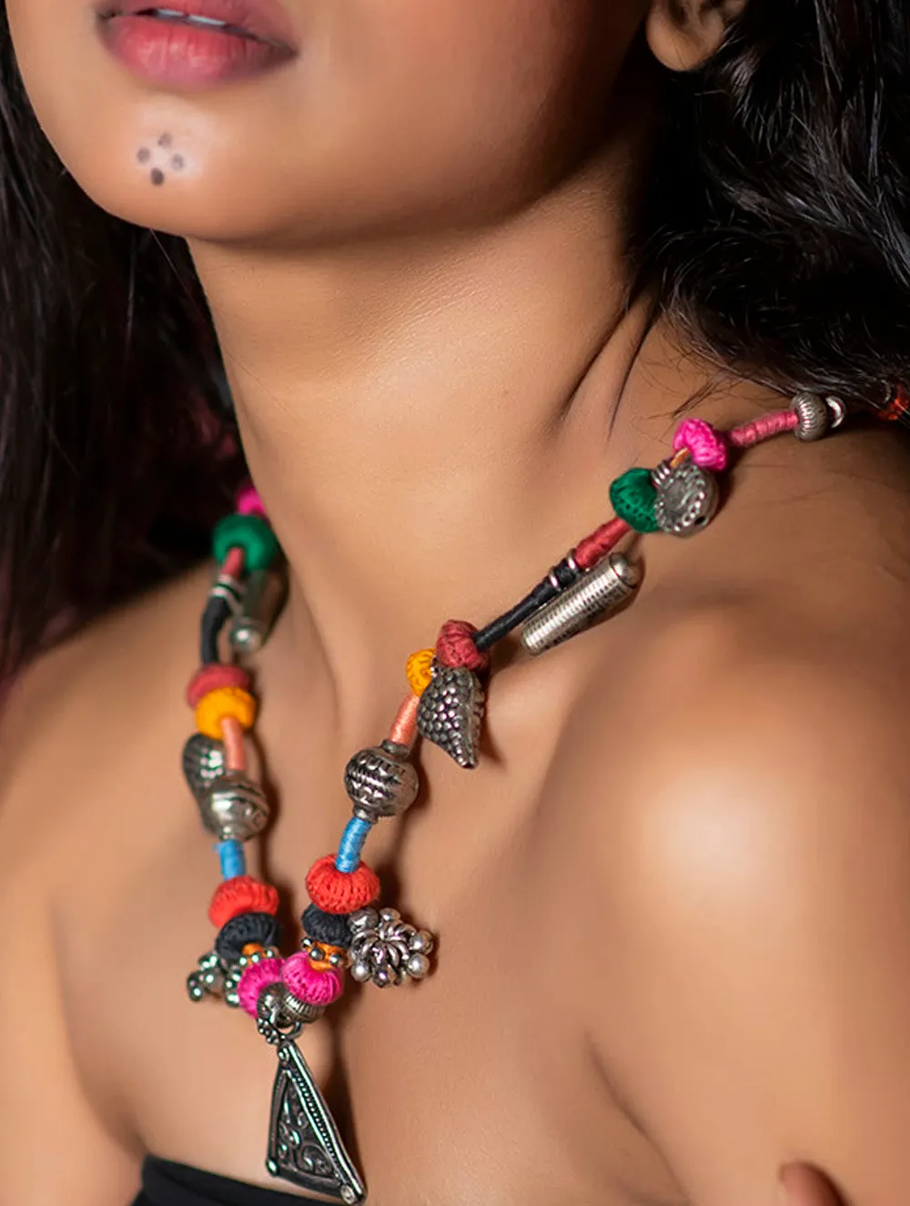 Lambani Tribal Neckpiece - Roma (Multicolored)