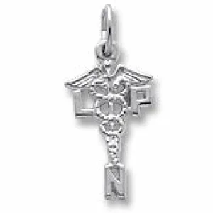 Licensed Practical Nurse Charm In Sterling Silver