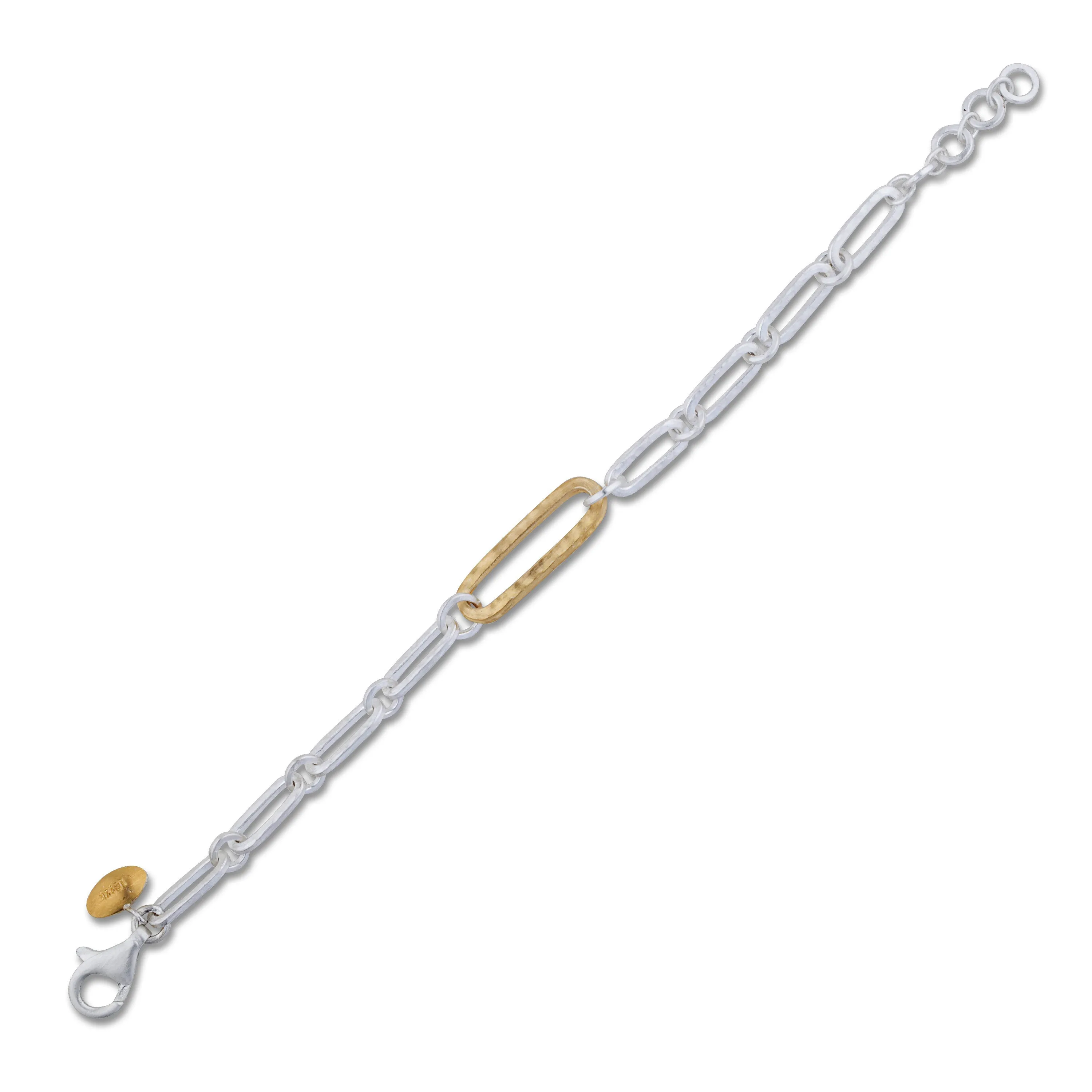 Lika Behar Chill-Link Bracelet Sterling Silver & 22K Gold Toggle 8 CHL22-B-102-SILG-10