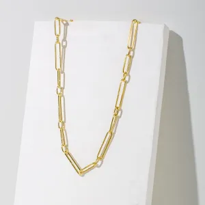 Loop Link Necklace - Brass