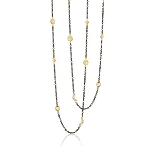 MONICA RICH KOSANN 18KYELLOW GOLD MOON AND STARS NECKLACE