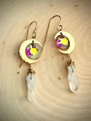 Mystic Moon Quartz Earrings