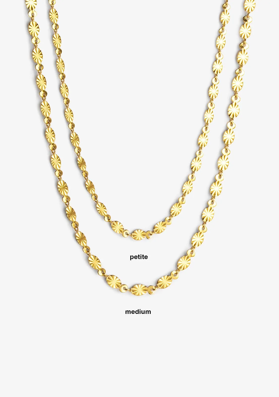 Necklace Flake Medium Gold