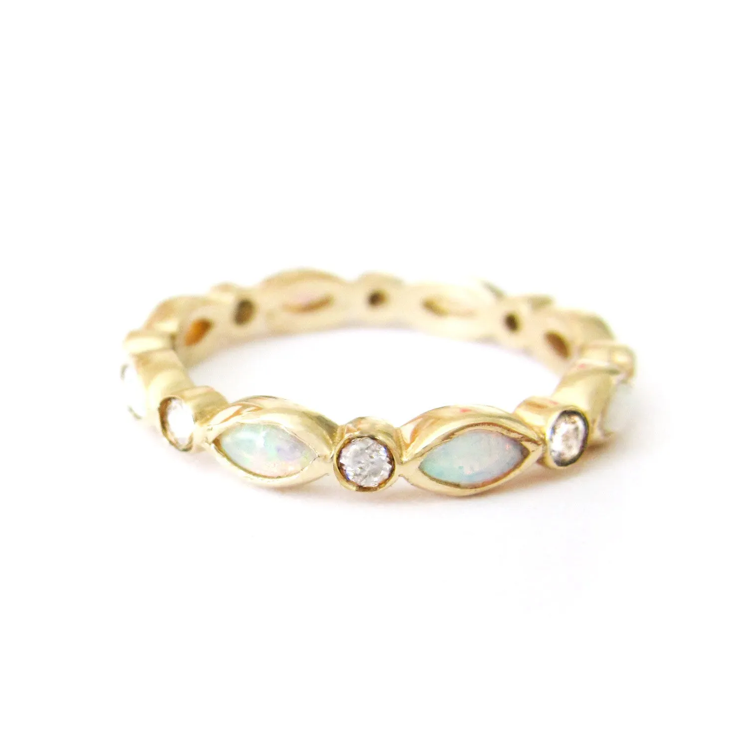 Opal Eternity Ring