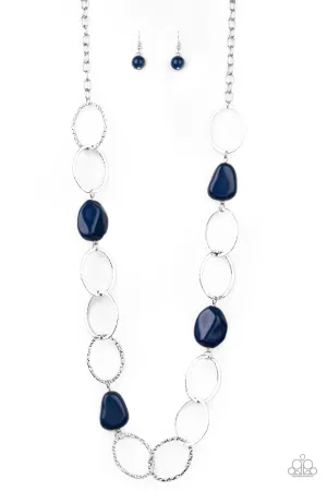 PAPARAZZI  Modern Day Malibu - Blue Necklace