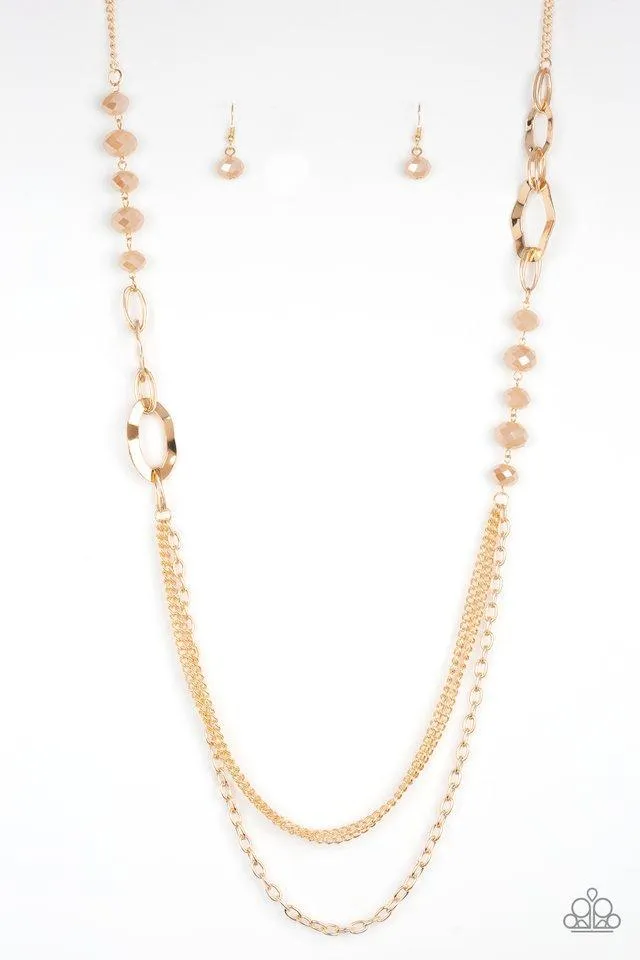 Paparazzi Necklace ~ Modern Girl Glam - Gold