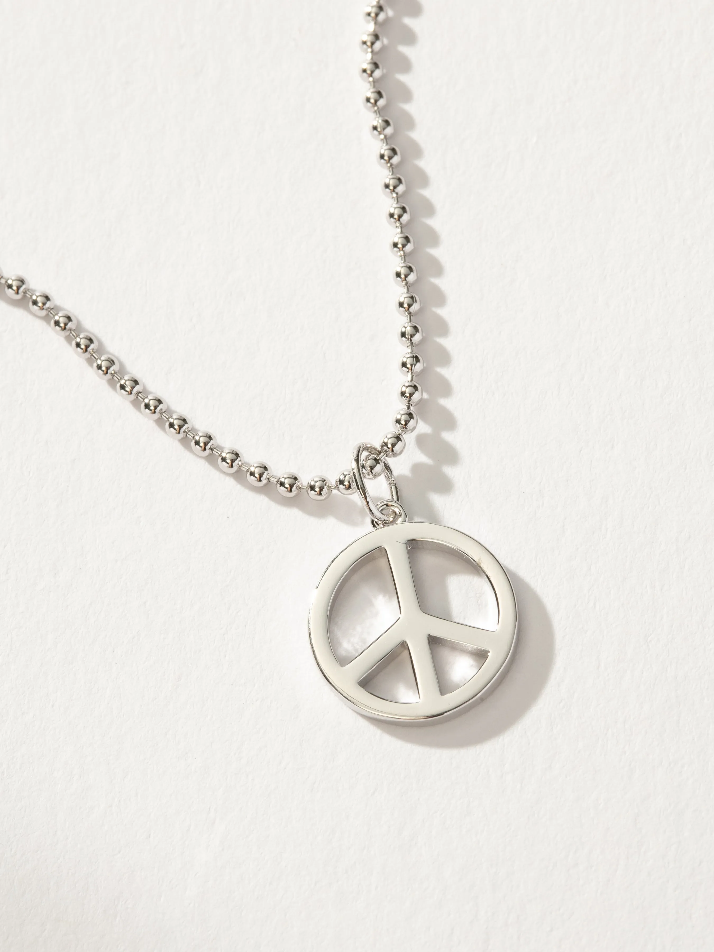 Peace Sign Pendant Necklace