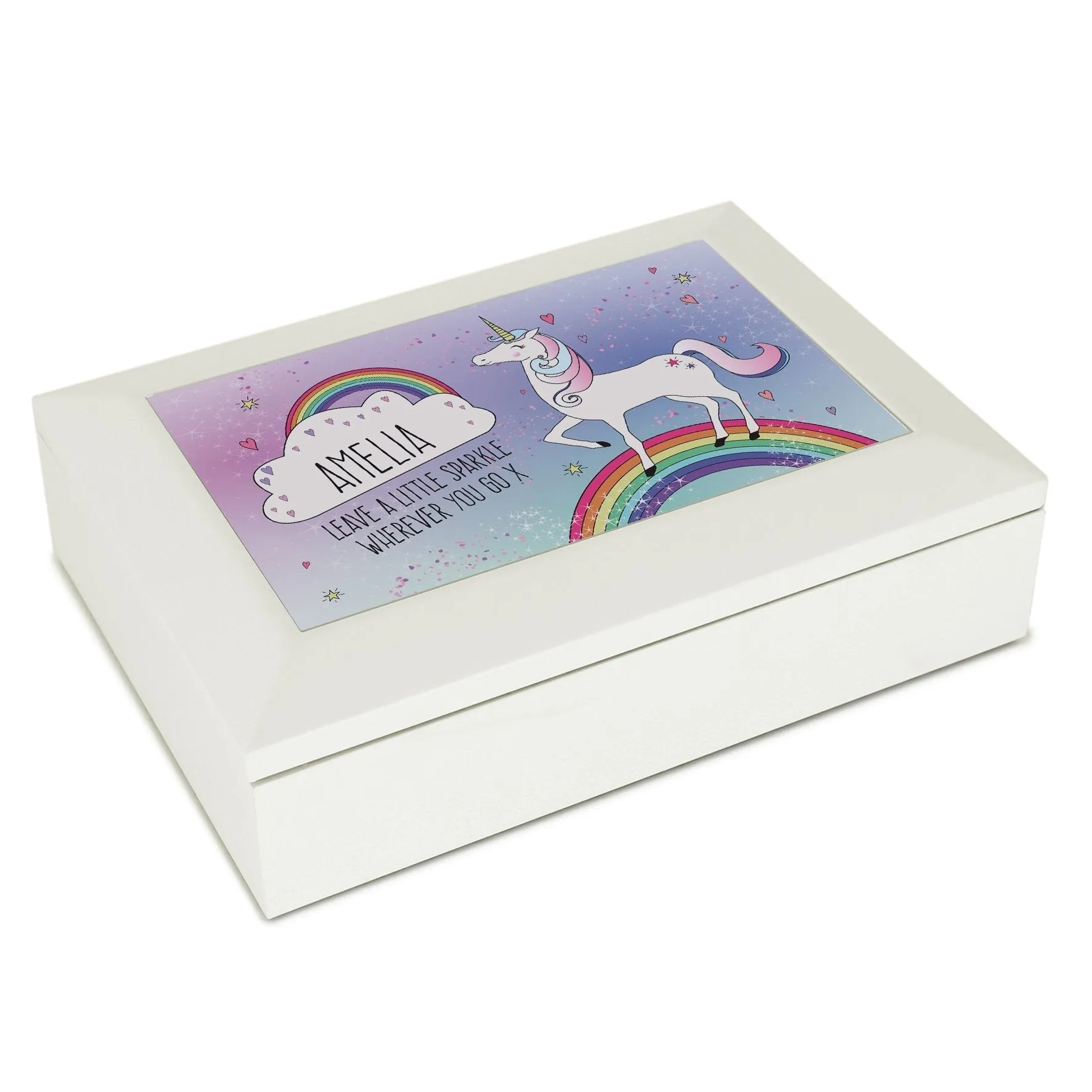 Personalised Unicorn Jewellery Box