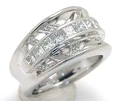 Platinum 1.60ct Diamond Band Ring