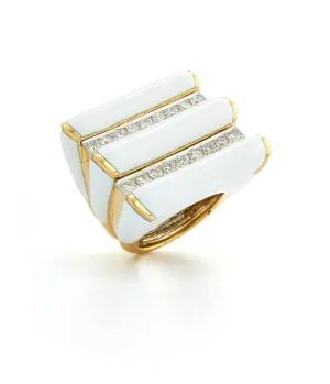 Radiator Ring, White Enamel