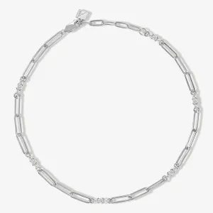 Rojas triple link paperclip chain anklet