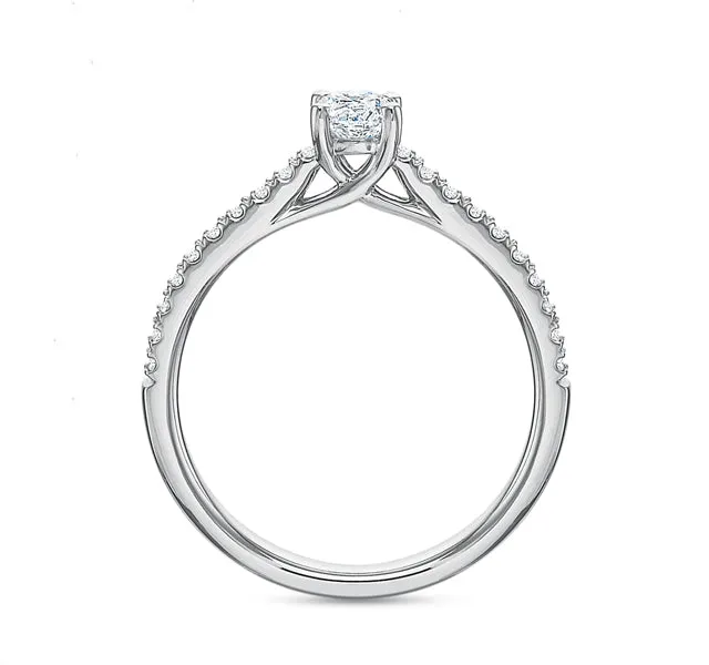 Round Brilliant Engagement Ring .50tw