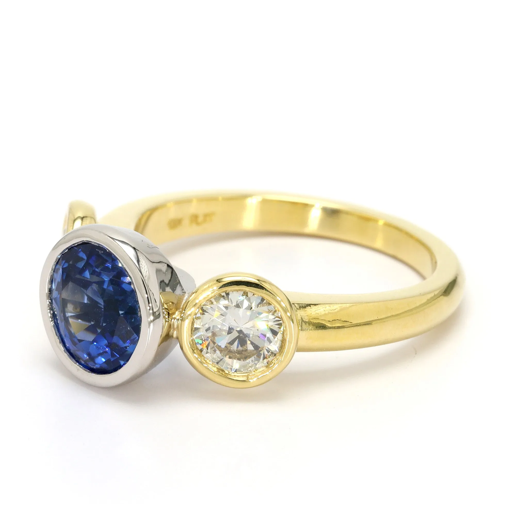 Sapphire Three-Stone Ring