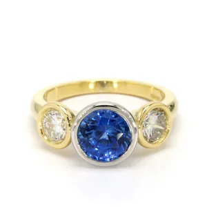 Sapphire Three-Stone Ring