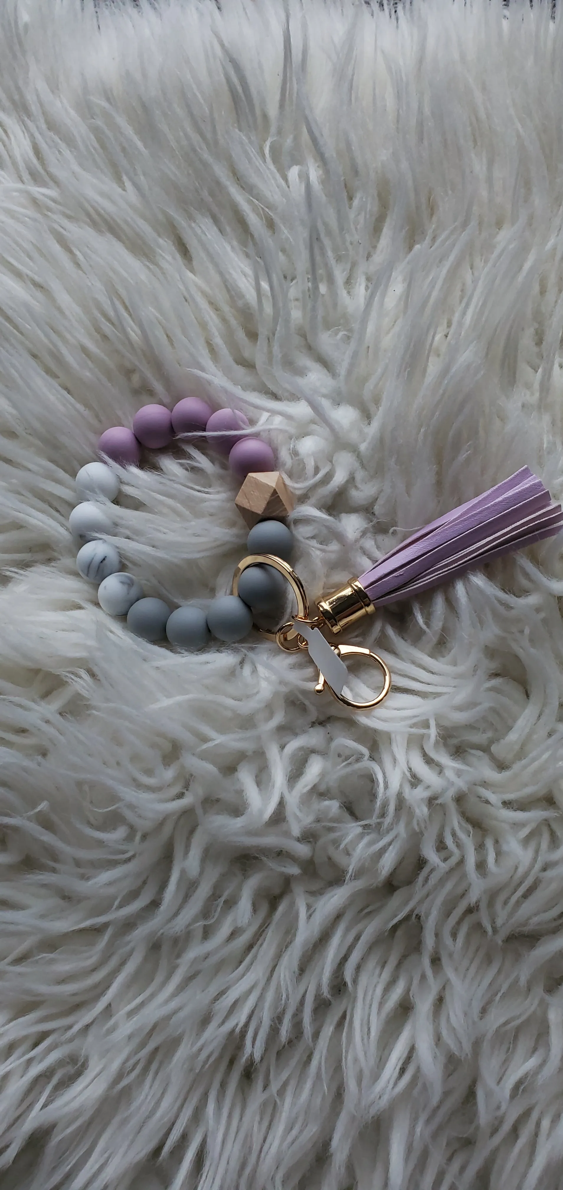 Silicone Keychain with Wristlet BangleBracelet