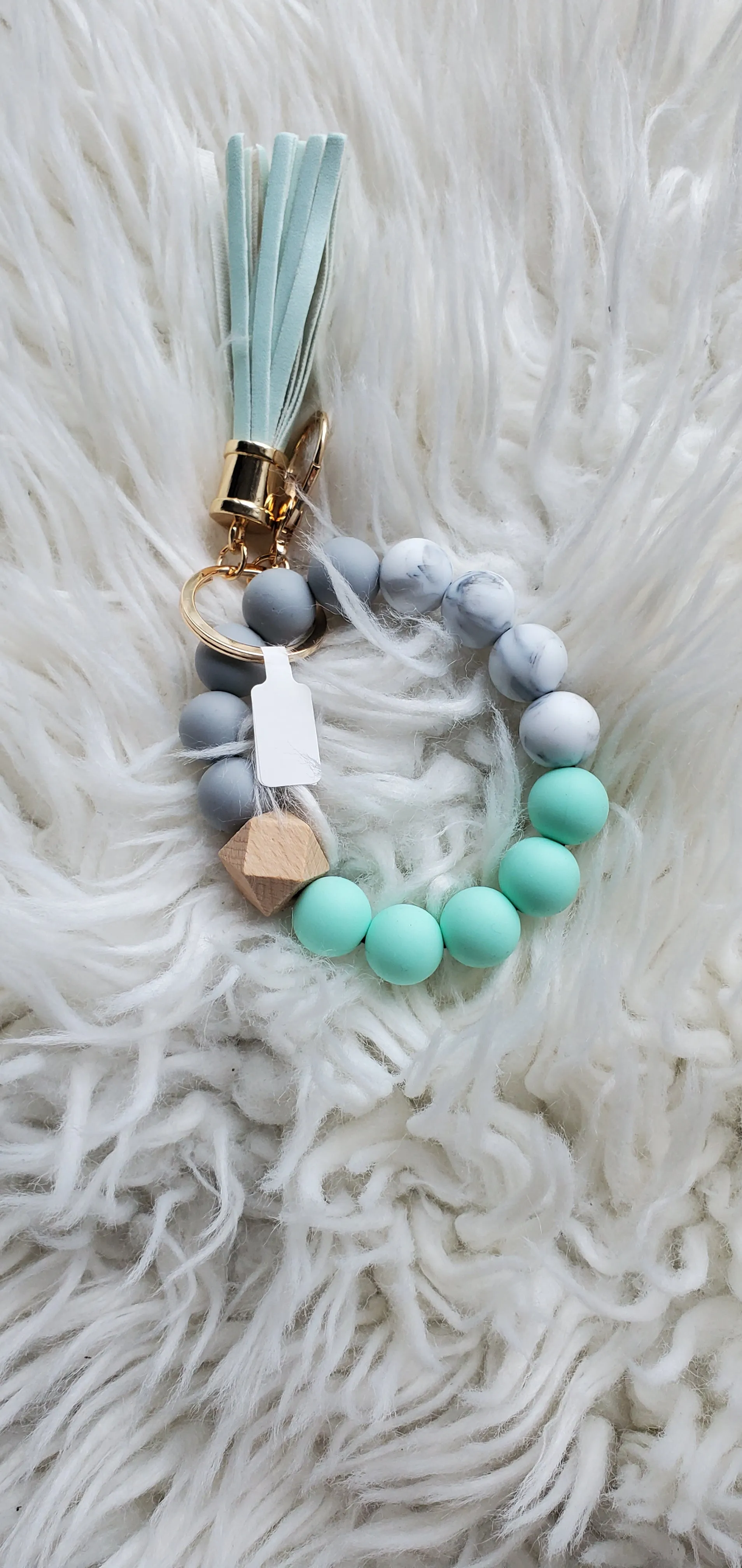 Silicone Keychain with Wristlet BangleBracelet