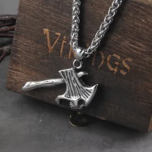 Skull Axe Viking Necklace