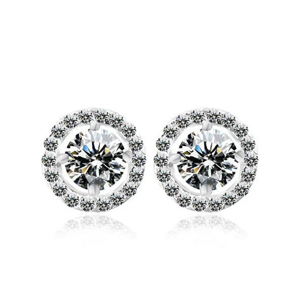 Sona Solitaire Stud Earrings